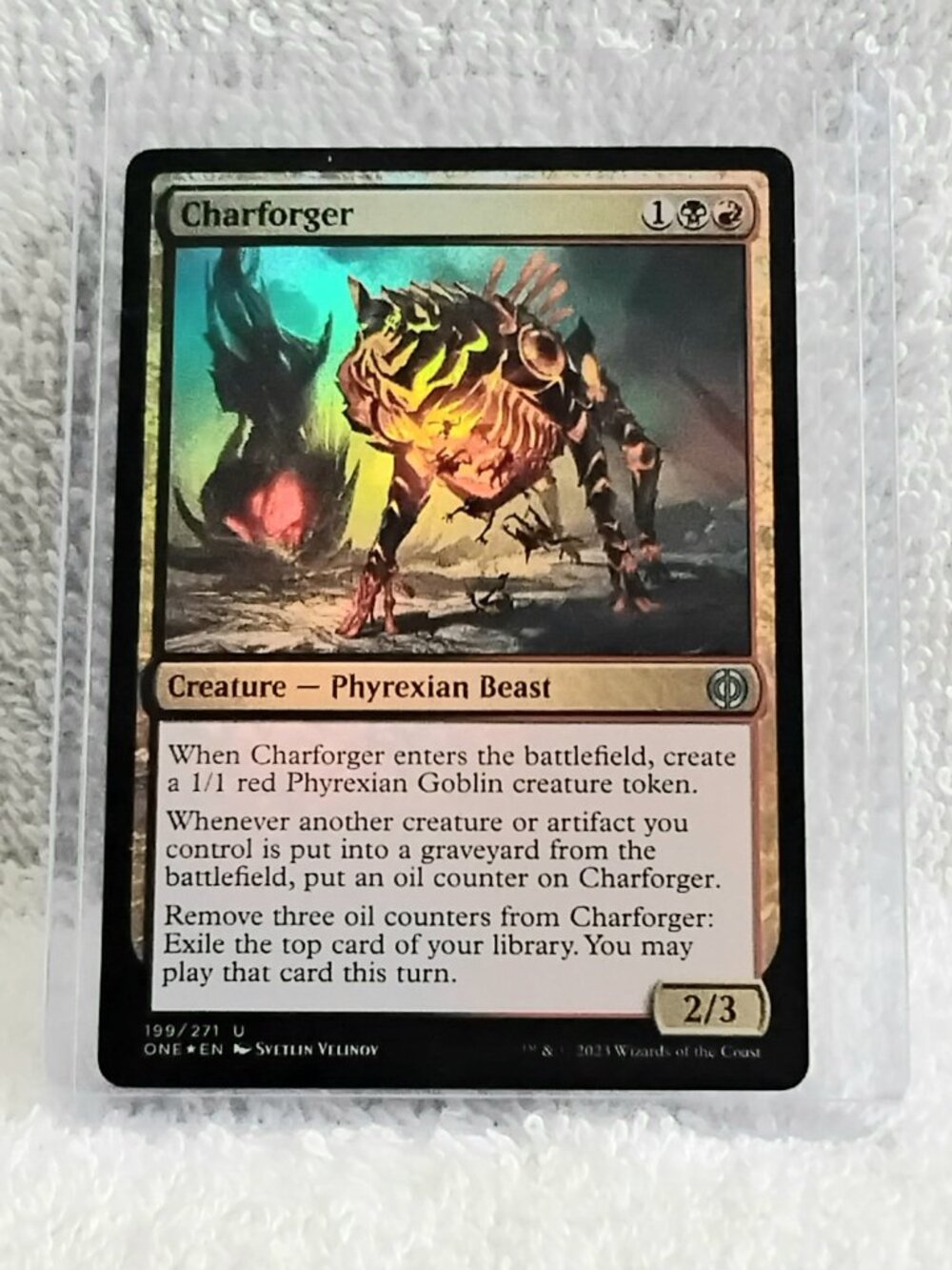 5/$20 Mint 2023 MTG Charforger UC Foil Card 199/271 Deckmaster!!